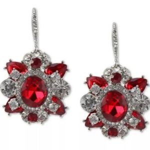 Charter Club Ash Drop Earrings Red